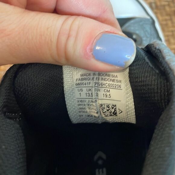Converse all star boys sneakers grey size 1 - Picture 8 of 8